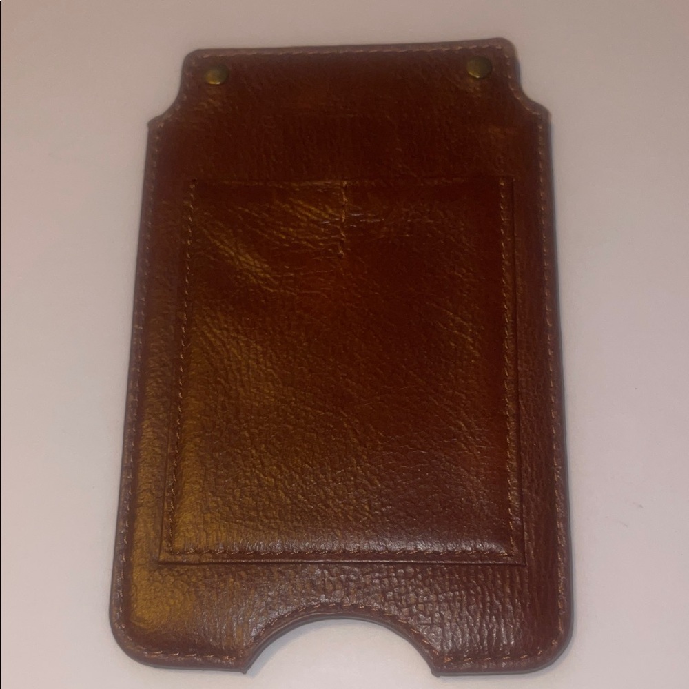 Brown Leather Card Sleeve